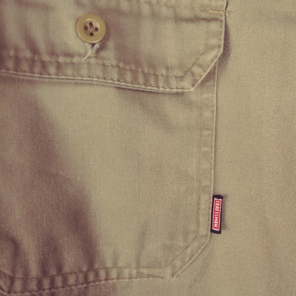 Craftsman Tan Short Sleeve Button Work Shirt 2X - Picture 6 of 8